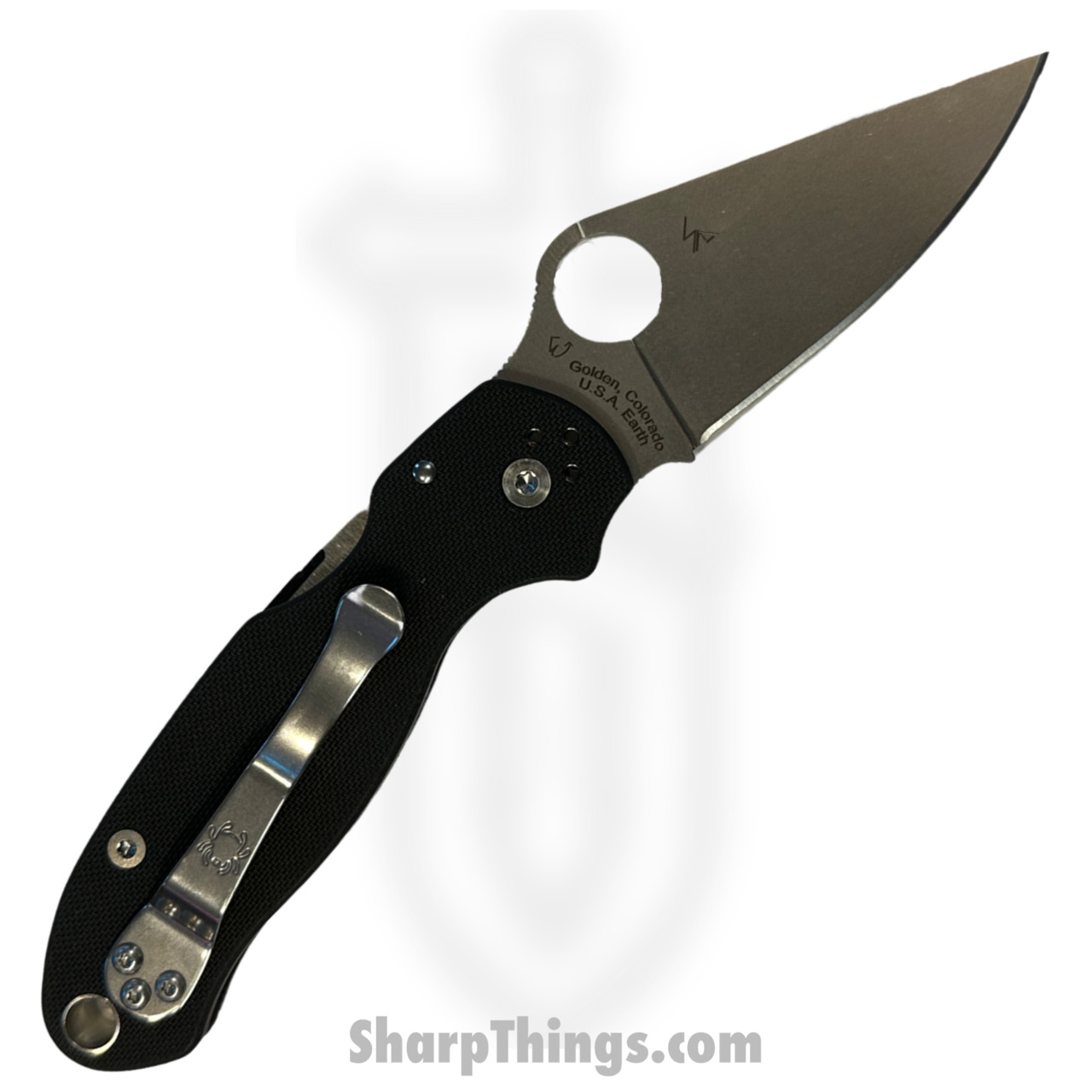 Spyderco - SC223GP - Para Military 3 - Folding Knife - S45VN Satin Clip Point - G10 - Black - Image 12
