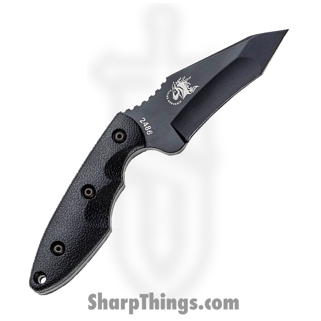 Ka-Bar - KA1212 - USA Fighting Knife - Fixed Blade Knife - 1095 HC Coated Modified Tanto - Kraton G - Black - Image 10