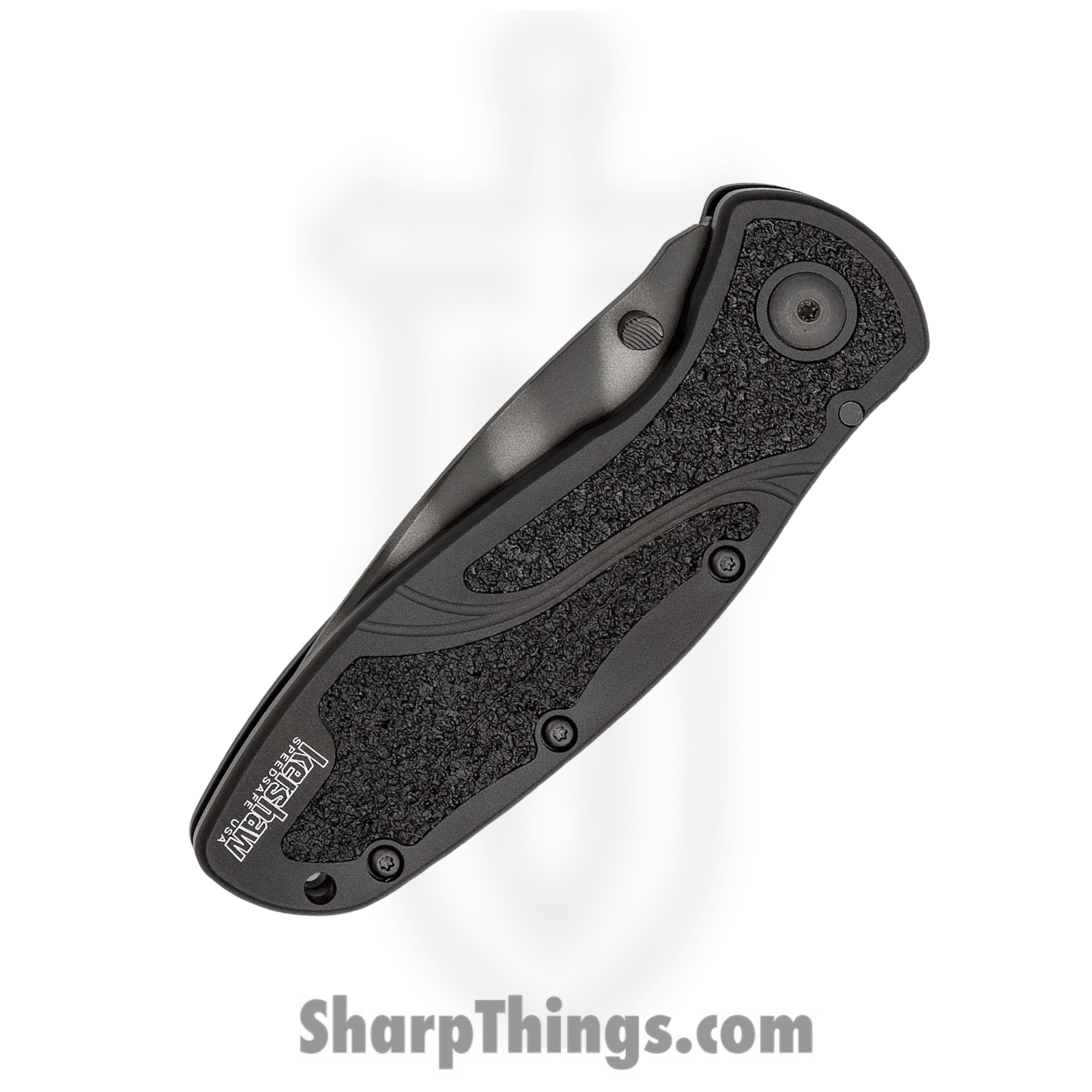 Kershaw - KS1670TTS - Blur - Assisted Open Knife - 14C28N Coated Tanto - 6061-T6 Aluminum with Trac-Tec Inserts - Black - Image 6