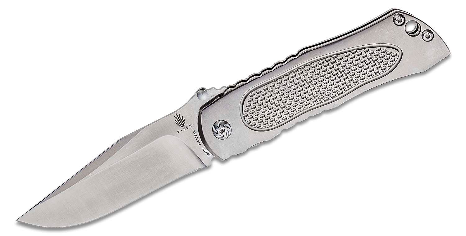 Kizer Cutlery - KI4497A2 - Wakulla - Folding Knife - KI4497A2 Wakulla Folding Knife - 6AL4V Titanium - Gray - Image 15