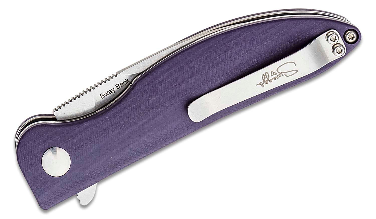 Kizer Cutlery - KIV3566N1 - Swayback - Folding Knife - KIV3566N1 Swayback Folding Knife - G10 - Green - Image 11