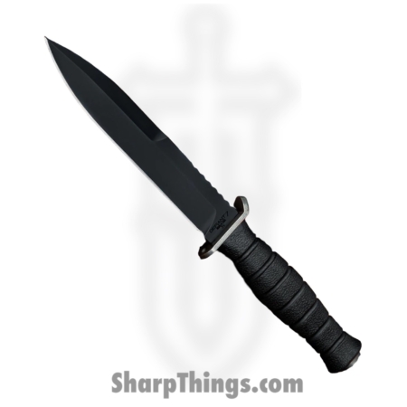 Defiant 7 – D7-M320-CKBK – M320 – Fixed Blade Knife – CPM 3V Black Cerakote Spear Point – Polymer – Black