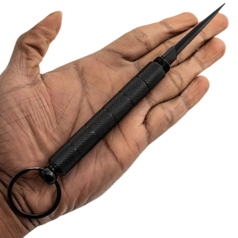VOC - P-15947-BK - Kubotan Keychain Hidden Knife - Black - Image 7