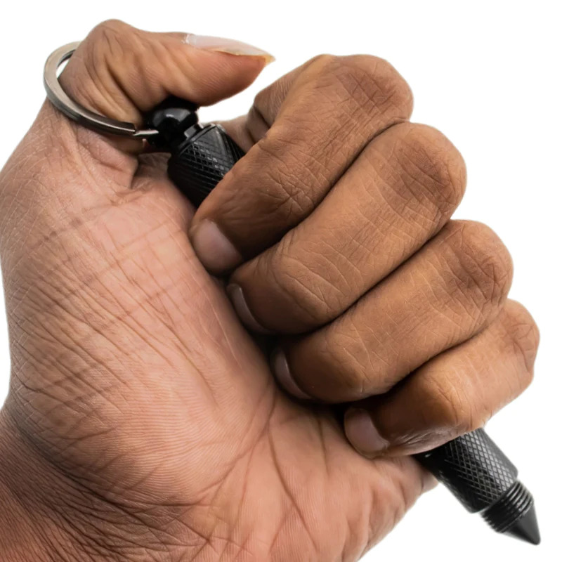 VOC - P-15947-BK - Kubotan Keychain Hidden Knife - Black - Image 6