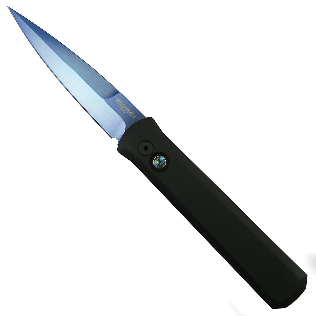 ProTech - 921-SB - Godfather - Automatic Knife - 154CM Satin Sapphire Blue Spear Point - 1 - Black - Image 8