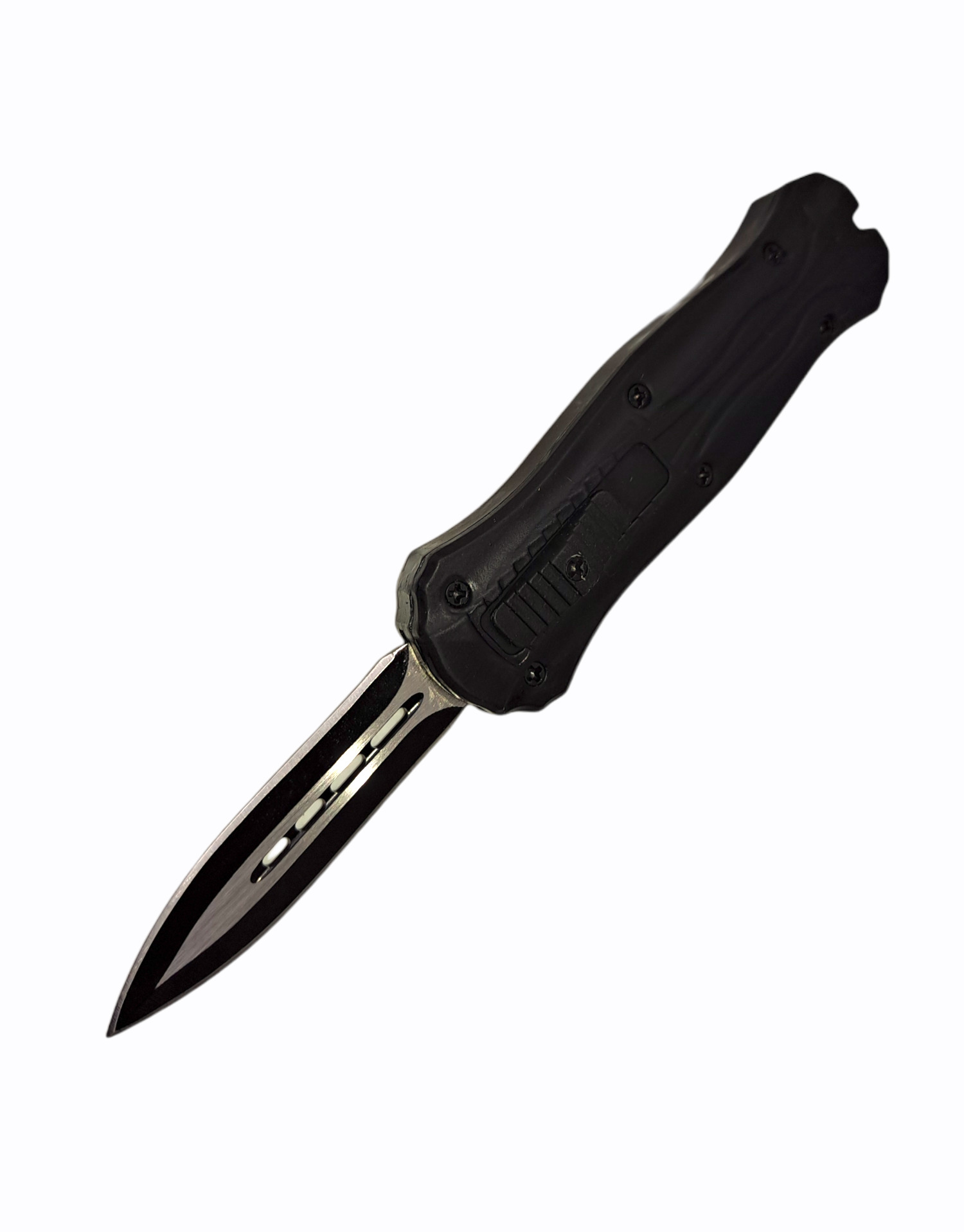 VOC - M-5-BK - Mini Joker - OTF Auto - Stainless Coated Dagger - Steel - Black - Image 12