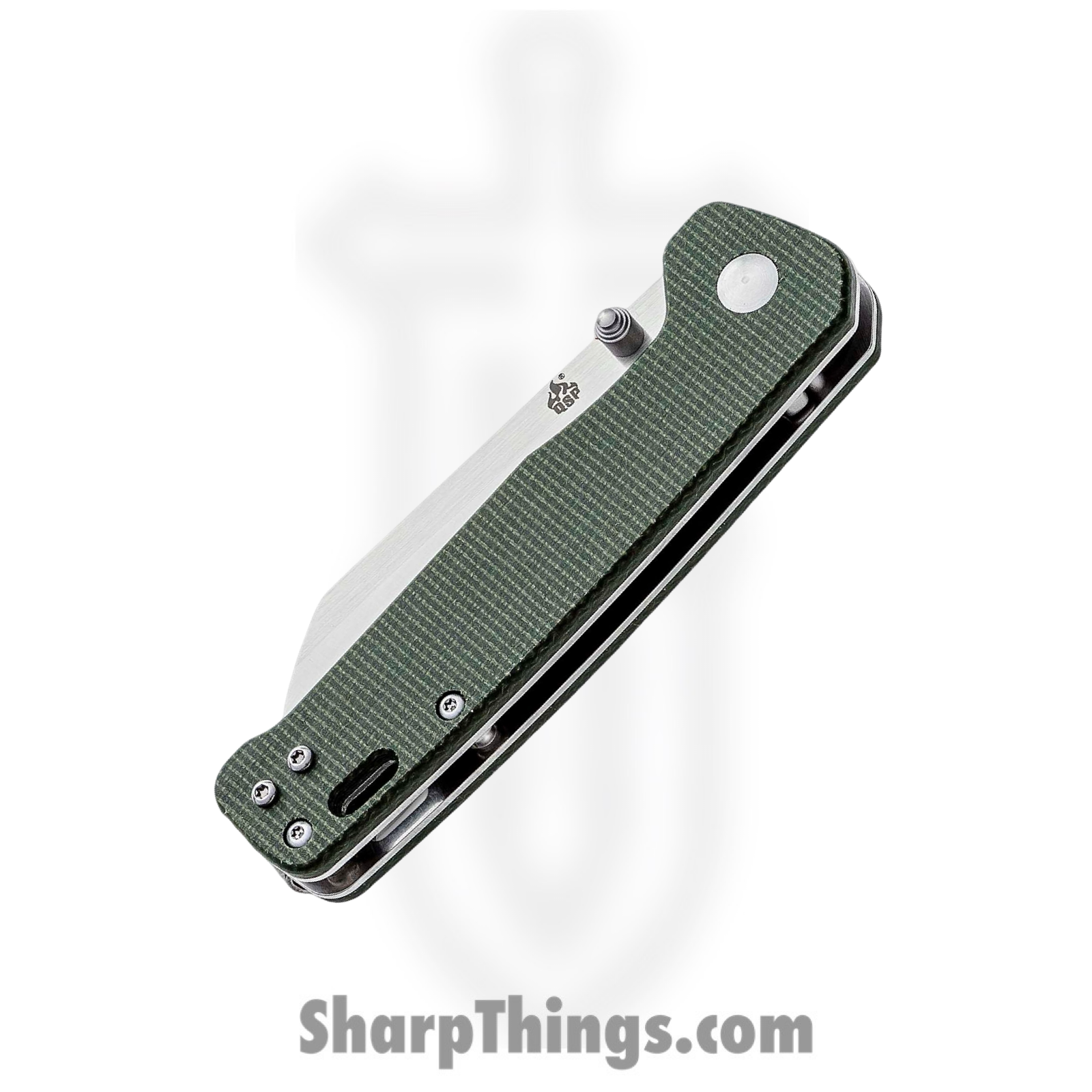 QSP - QS130C - Penguin - Folding Knife - D2 Satin Sheepsfoot - Micarta - Olive Green - Image 6