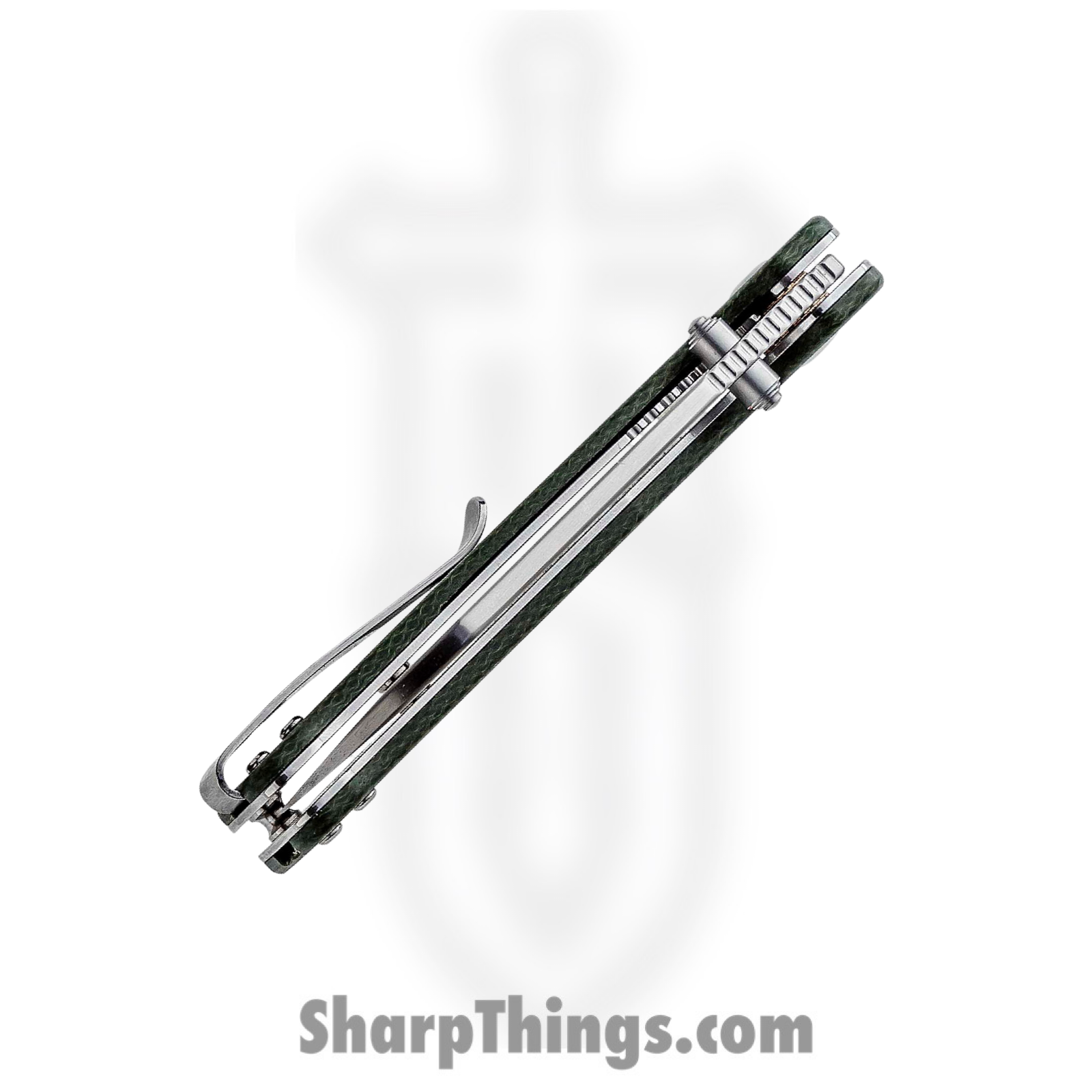 QSP - QS130C - Penguin - Folding Knife - D2 Satin Sheepsfoot - Micarta - Olive Green - Image 8