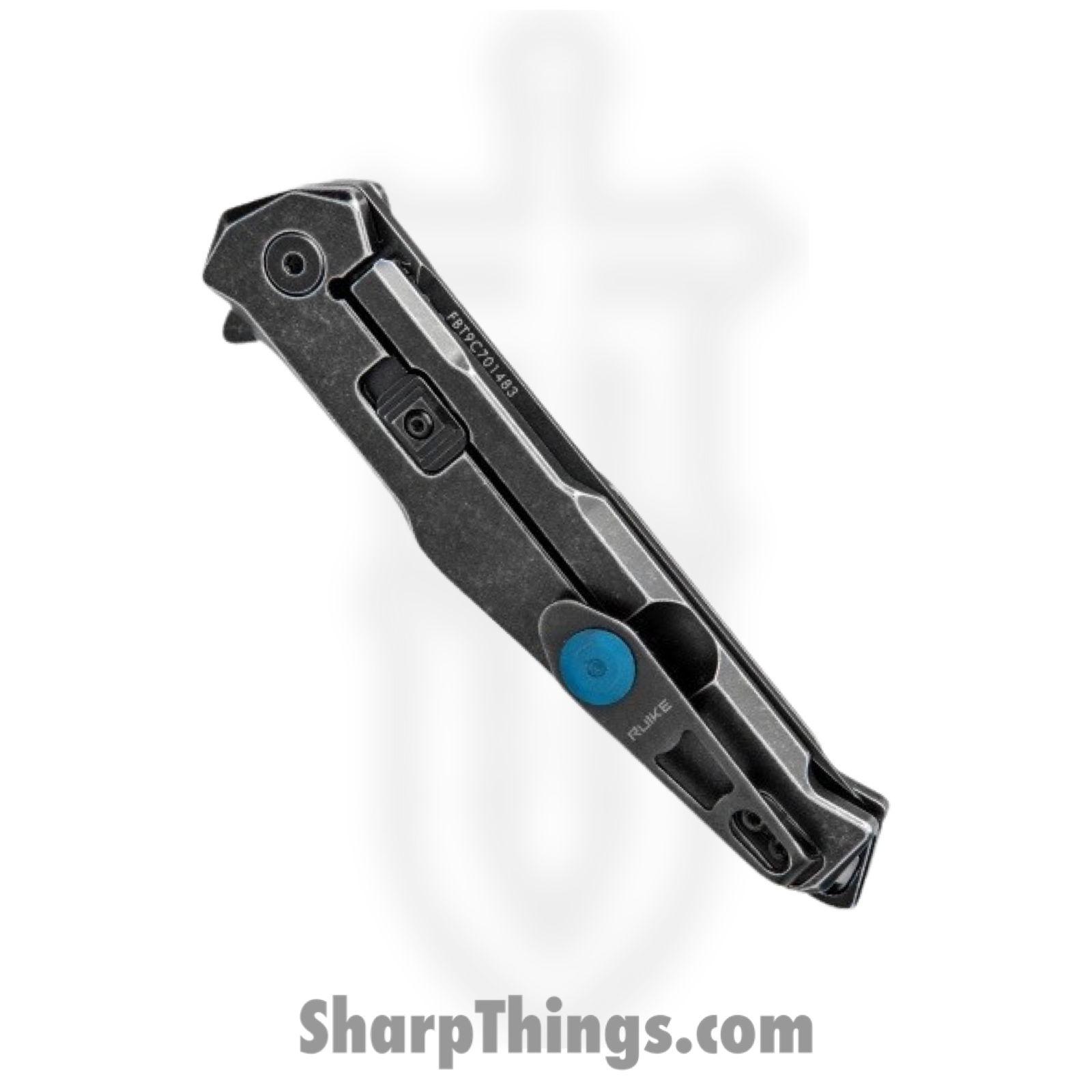 Ruike - RKEP108SB - P108 Beta Plus - Folding Knife - 14C28N Stonewash Spear Point - Stainless Steel - Black - Image 9