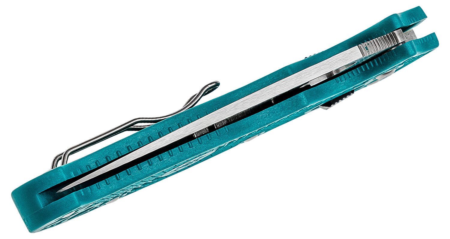 Spyderco - SC101PCBL2 - Manix 2 - Folding Knife - CPM SPY27 Satin Drop Point - FRN - Blue - Image 16