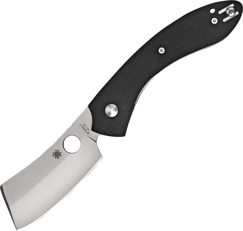 Spyderco - SC177GP - Roc - Folding Knife - VG-10 Blasted Cleaver - G10 - Black - Image 8