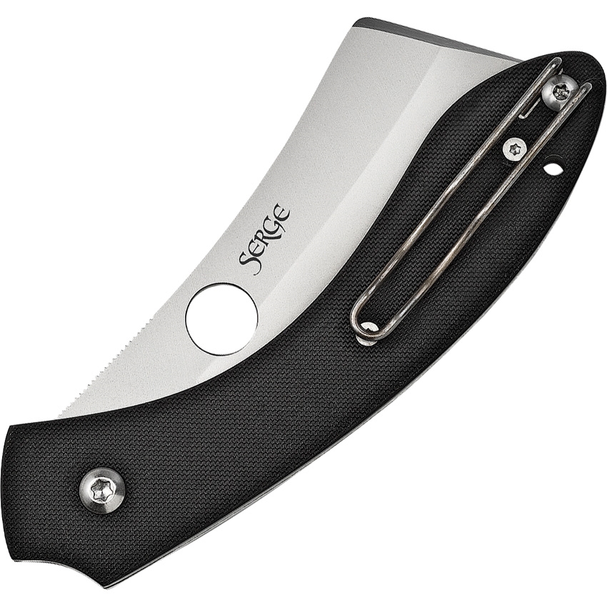 Spyderco - SC177GP - Roc - Folding Knife - VG-10 Blasted Cleaver - G10 - Black - Image 7