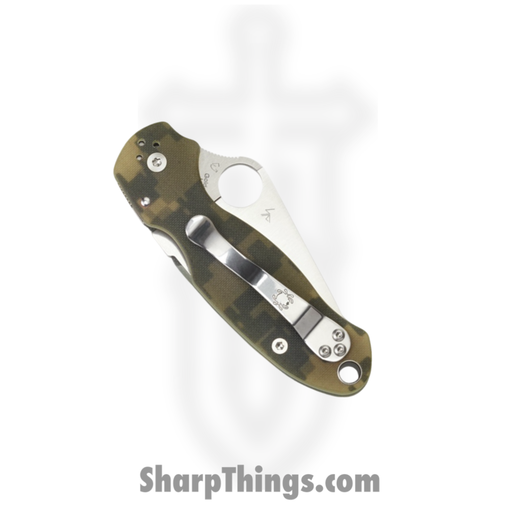 Spyderco - SC223GPCMO - Para 3 - Folding Knife - CPM S45VN Satin Spear Point - G10 - Digital Camo - Image 6