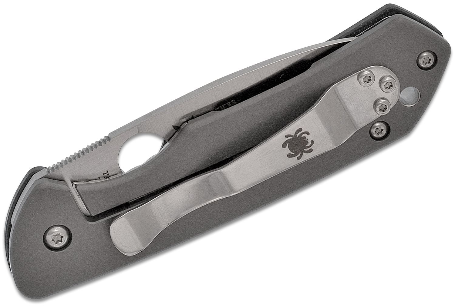 Spyderco - SC232GTIP - Jerry Brouwer - Folding Knife - S30V Satin Drop Point - G10 - Green - Image 17