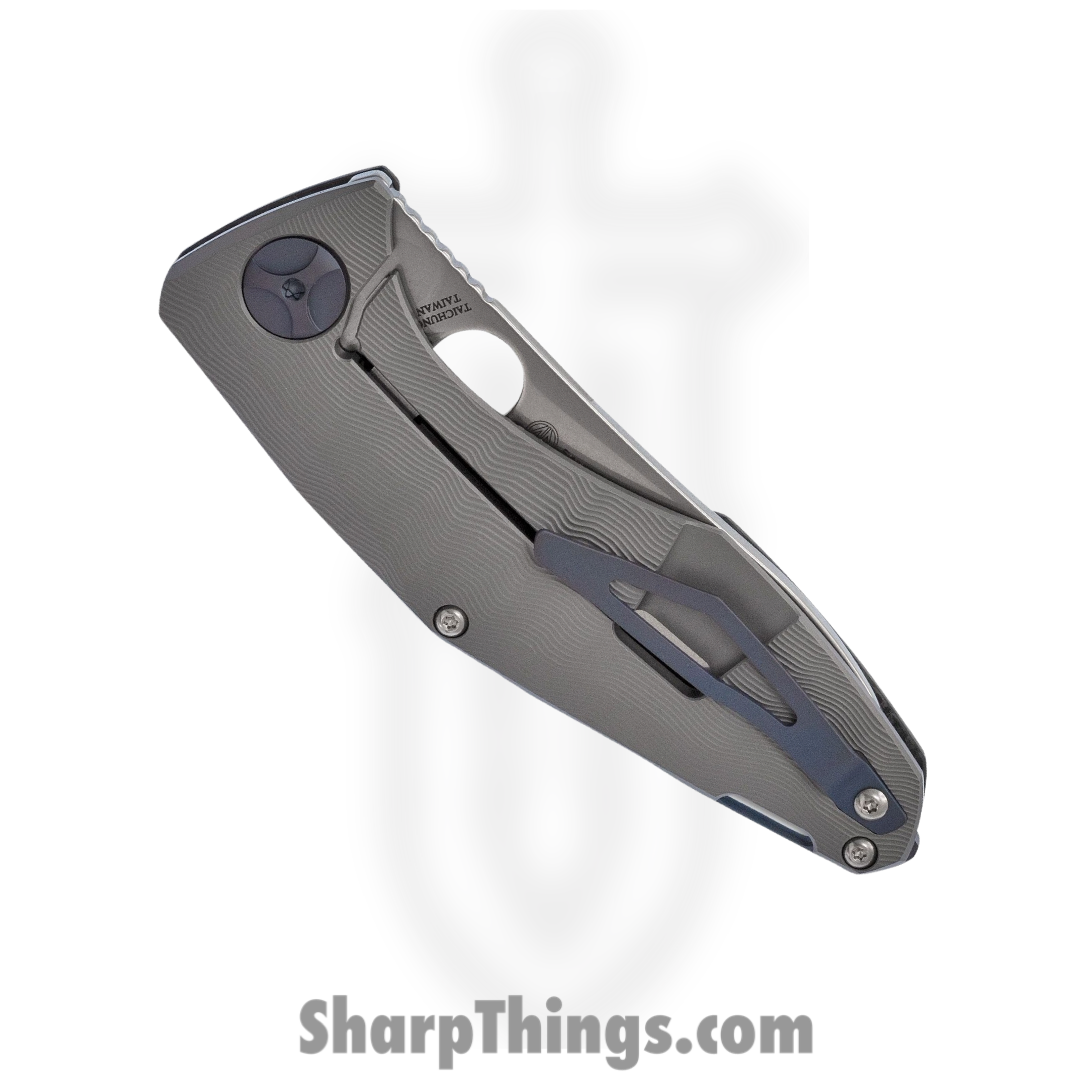 Spyderco - SC235CFTIP - Drunken - Folding Knife - CPM-S90V Satin Sheepsfoot - Carbon Fiber with Titanium Lock - Black - Image 9