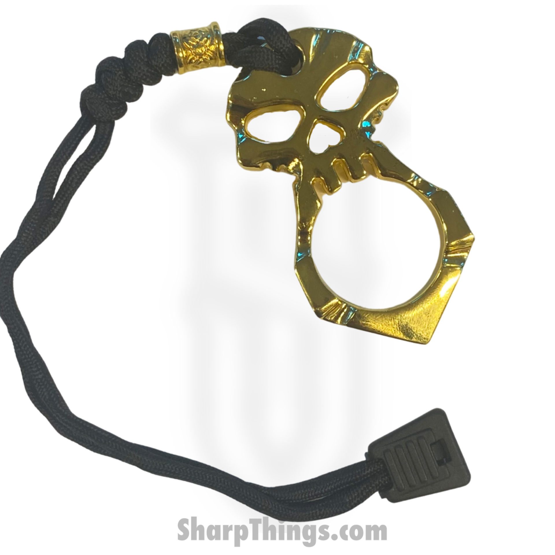 VOC - KN-04-GD - Public Safety Survival Knuckle Keychain - Paracord Skull Head ‘S’ - Gold - Image 4