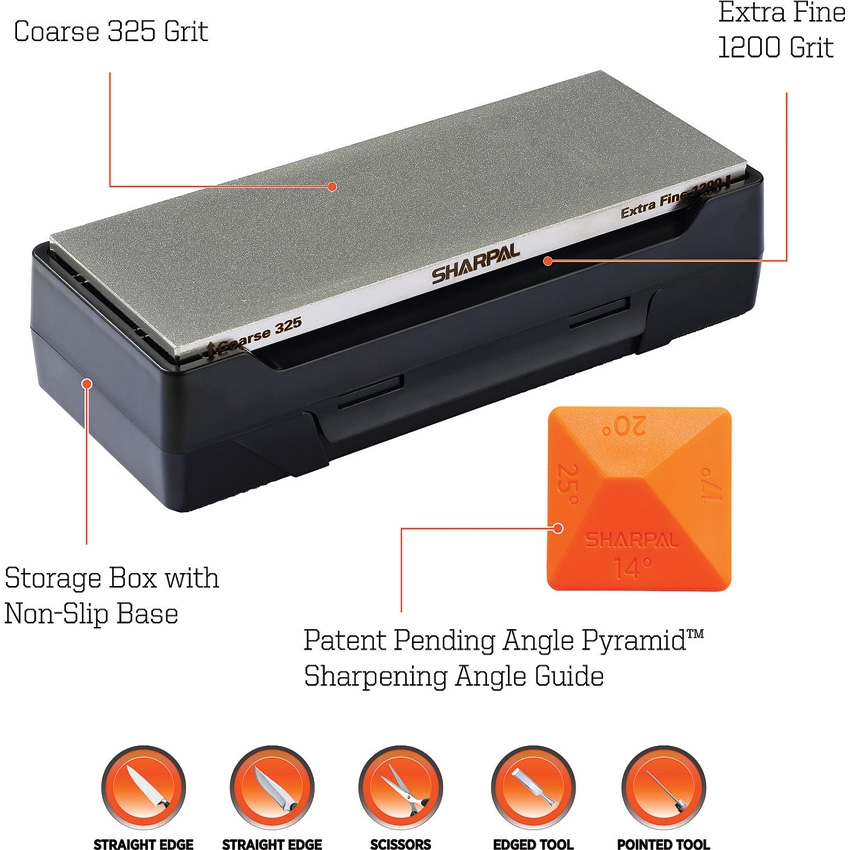 Sharpal - SHP162N - Dual-Grit Diamond Whetstone Knife Sharpener - Image 8