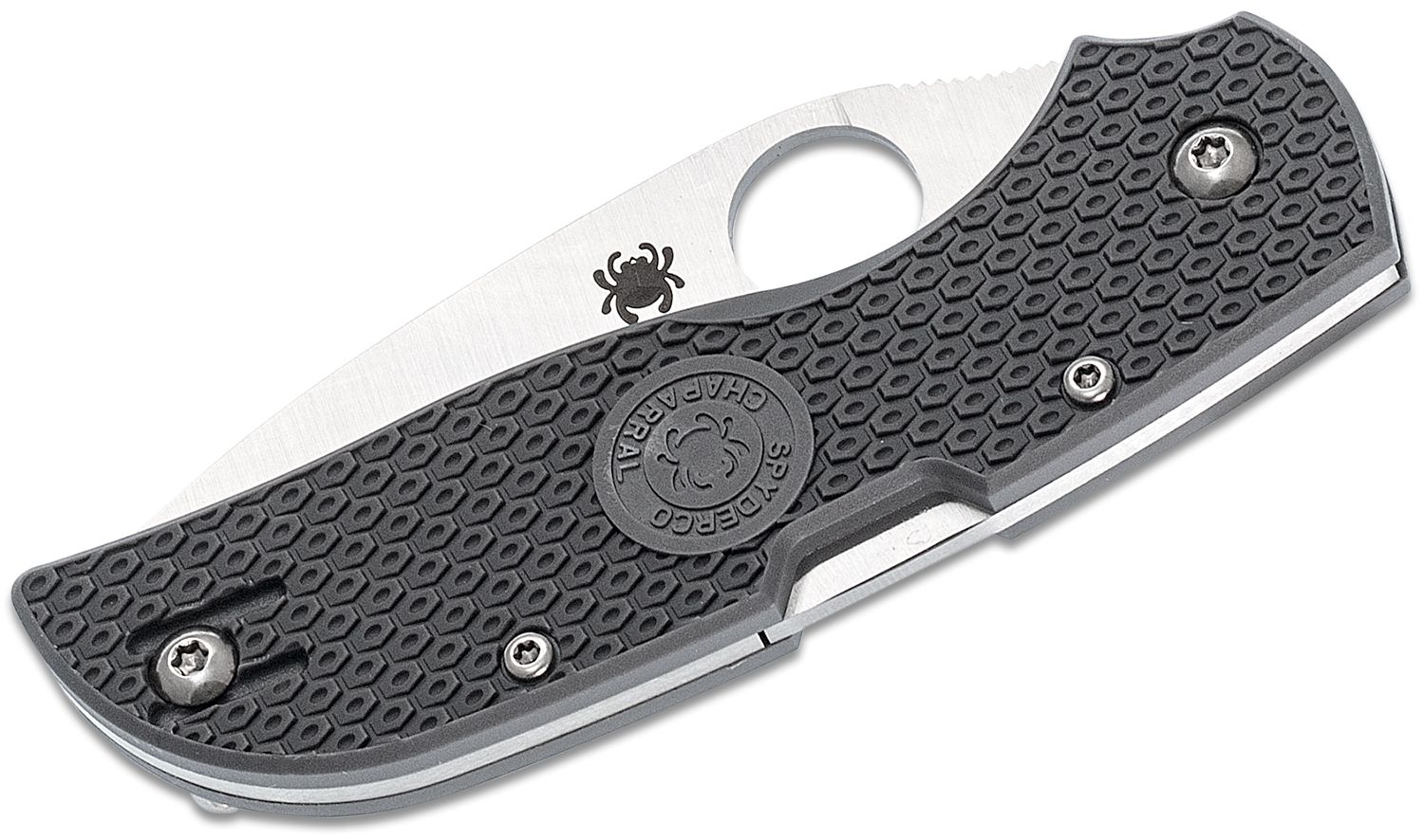 Spyderco - SC152PGY - Chaparral - Folding Knife - CTS-XHP Satin Drop Point - FRN - Gray - Image 18