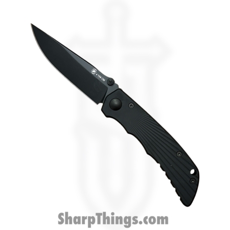 Spartan Blades – SFBL13BKBK – Spartan Talos II – Folding Knife – 154CM Coated Drop Point – Alu – Black
