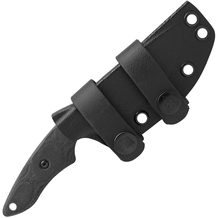 Tops - TP3PR01 - 3 Pointer - Fixed Blade Knife - 1095HC Black Traction Coating Full Tang - Canvas Micarta - Black - Image 14