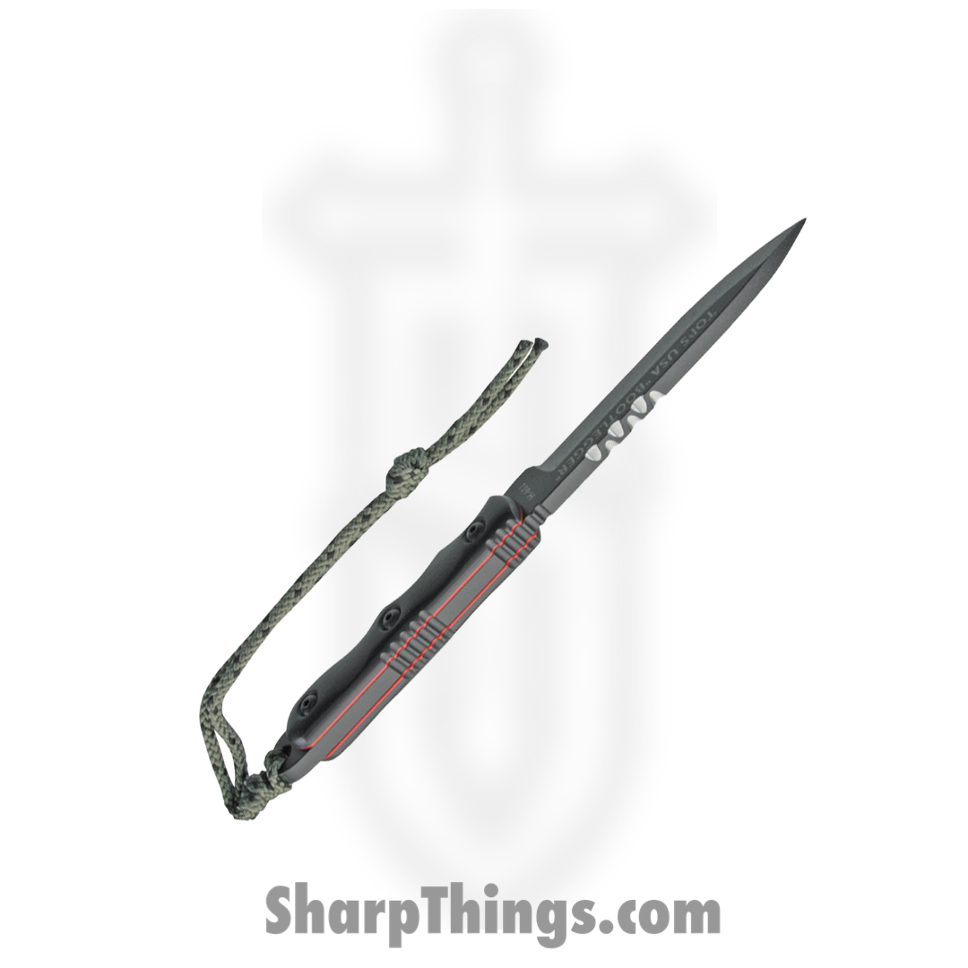 Tops - TPRBL01 - Ranger Bootlegger - Fixed Blade Knife - 1095 HC Coated Drop Point - G10 - Black - Image 6