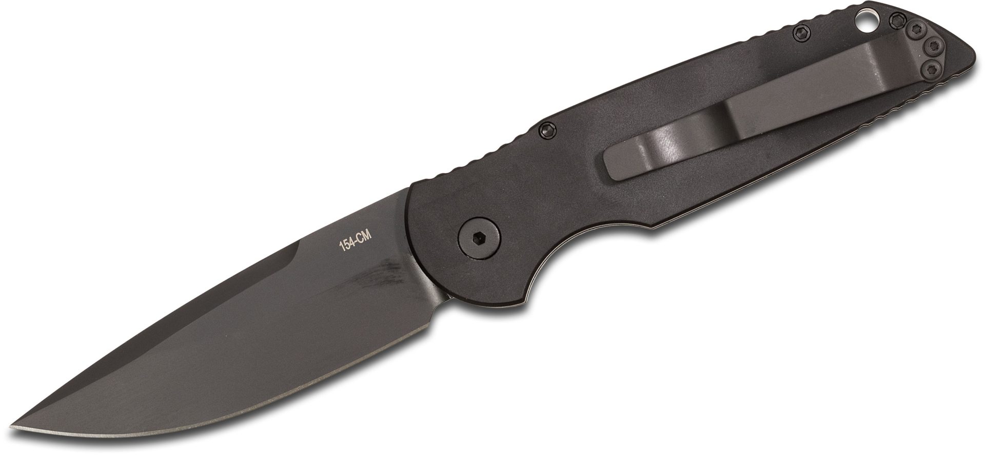 ProTech - TR-3 L-2 - Tactical Response 3 Left Handed "Swat Style" - Automatic Knife - 154CM DLC Drop Point - 6061-T6 Aluminum Grooved - Black - Image 18