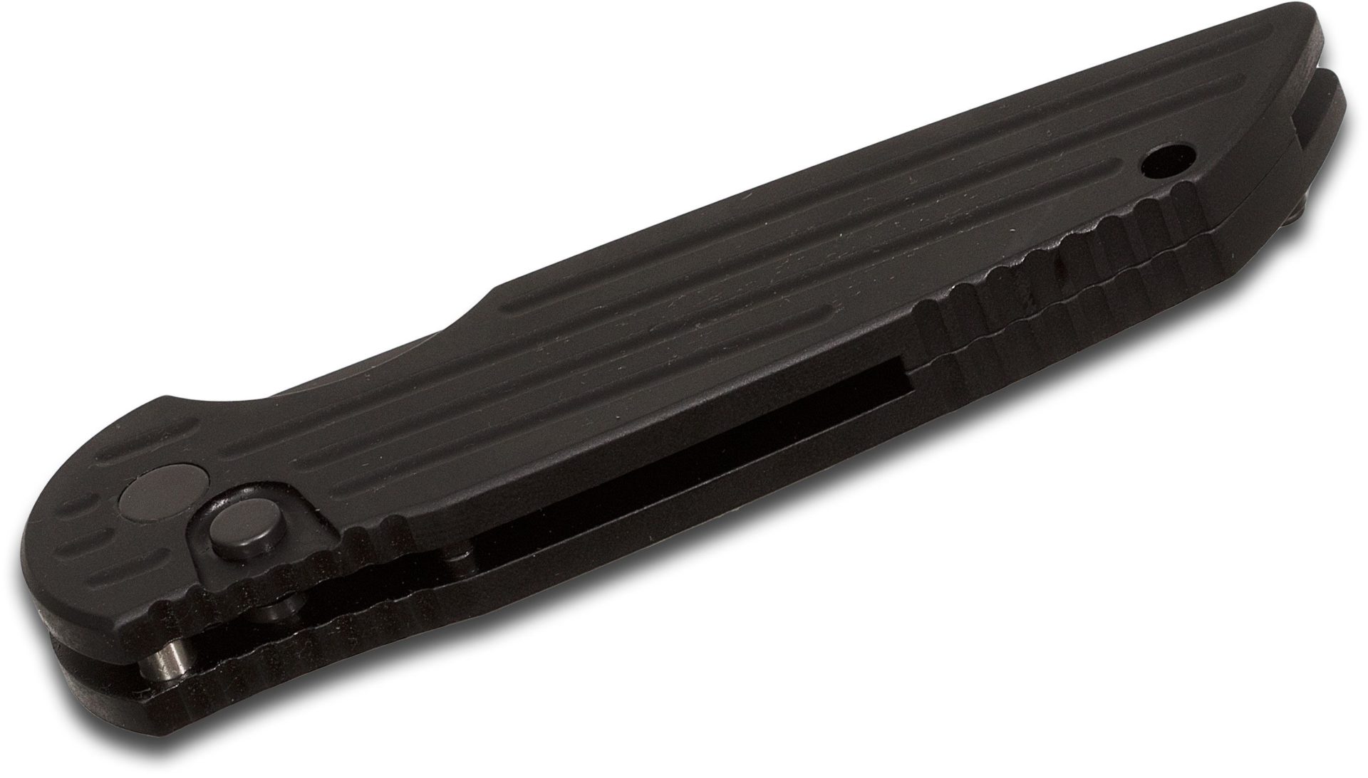 ProTech - TR-3 L-2 - Tactical Response 3 Left Handed "Swat Style" - Automatic Knife - 154CM DLC Drop Point - 6061-T6 Aluminum Grooved - Black - Image 15