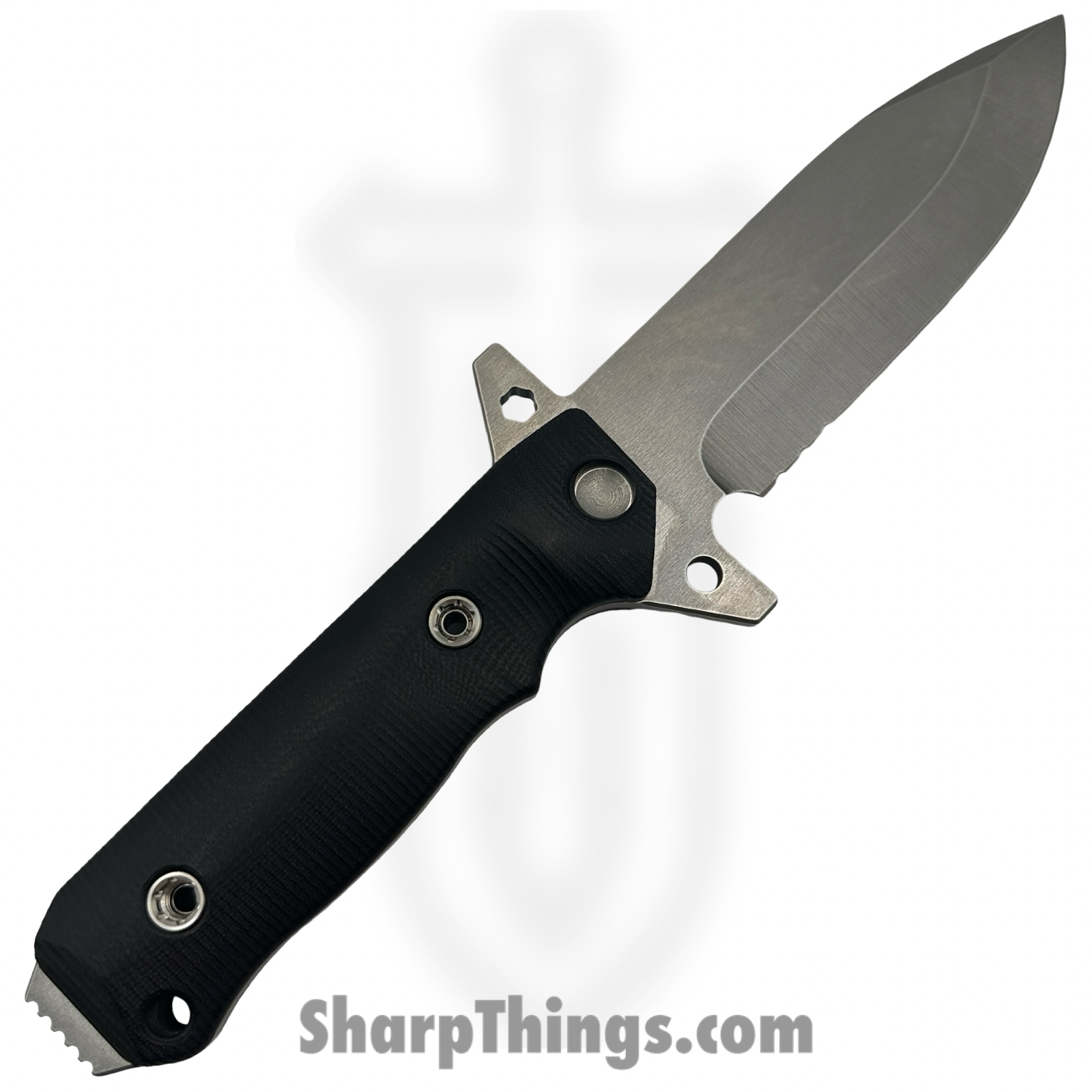 Medford Knife and Tool - MK1193TQ-08KB-SPQ3-Q4 - AIO-2 - Fixed Blade Knife - 3V Tumbled Spear Point - G10 - Black - Image 2
