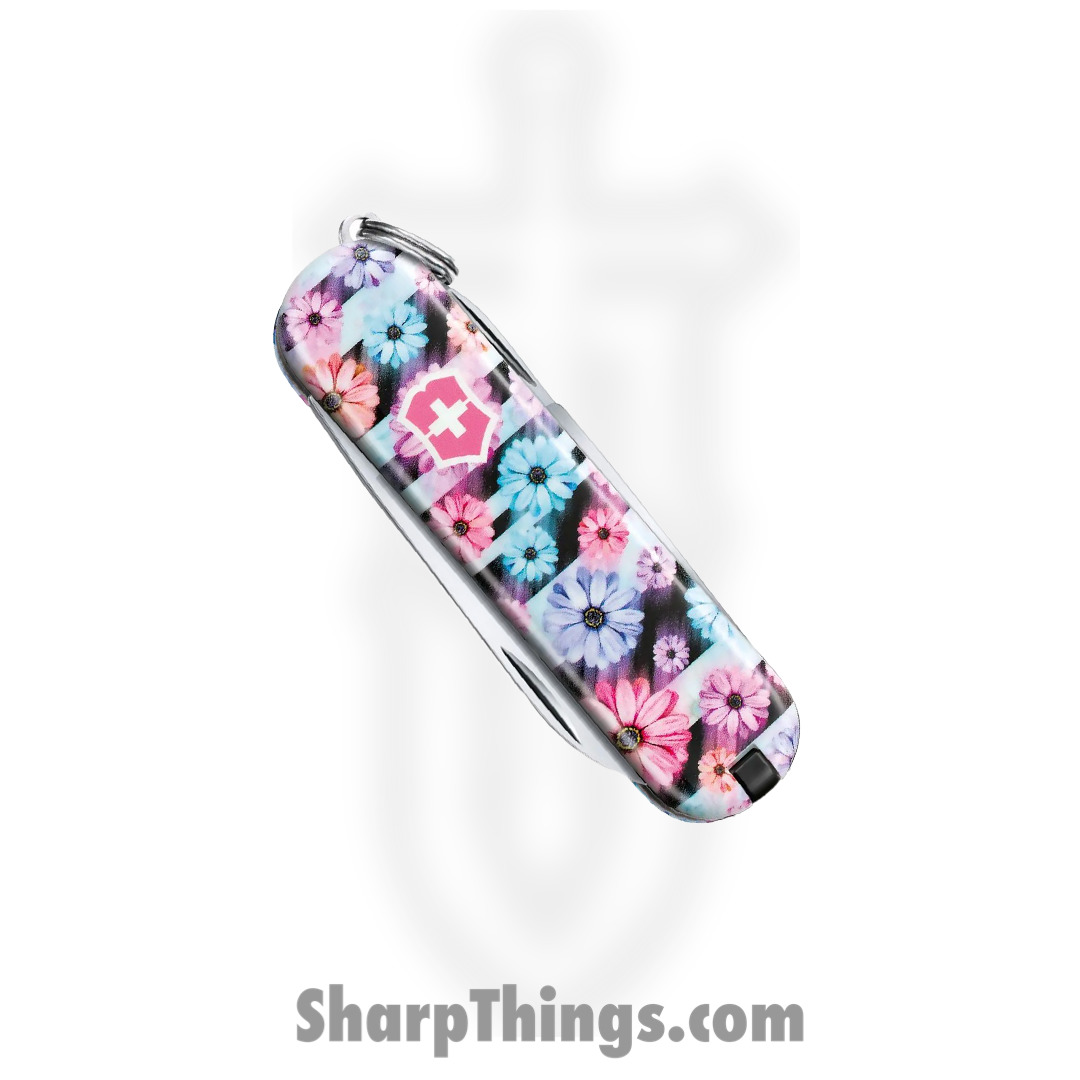 Victorinox - VN06223L2107 - Classic SD LE 2021 - Folding Knife - Stainless Polished Multi Tool - ABS/Celidor - Dyn Floral - Image 5