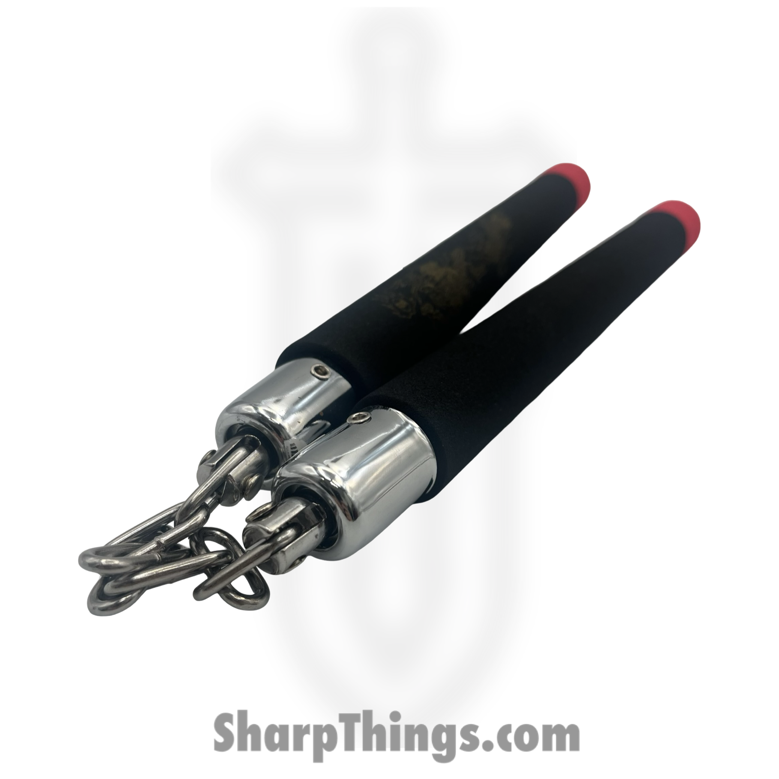 VOC - NC2322-BK - Gold Dragon Nunchaku - Foam Metal - Black Red - Image 4