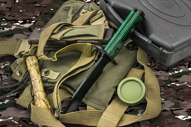 Shadow Ops - YF-02-BK-GR - Heavy Duty Drop Point Bayonet - Green - Image 8