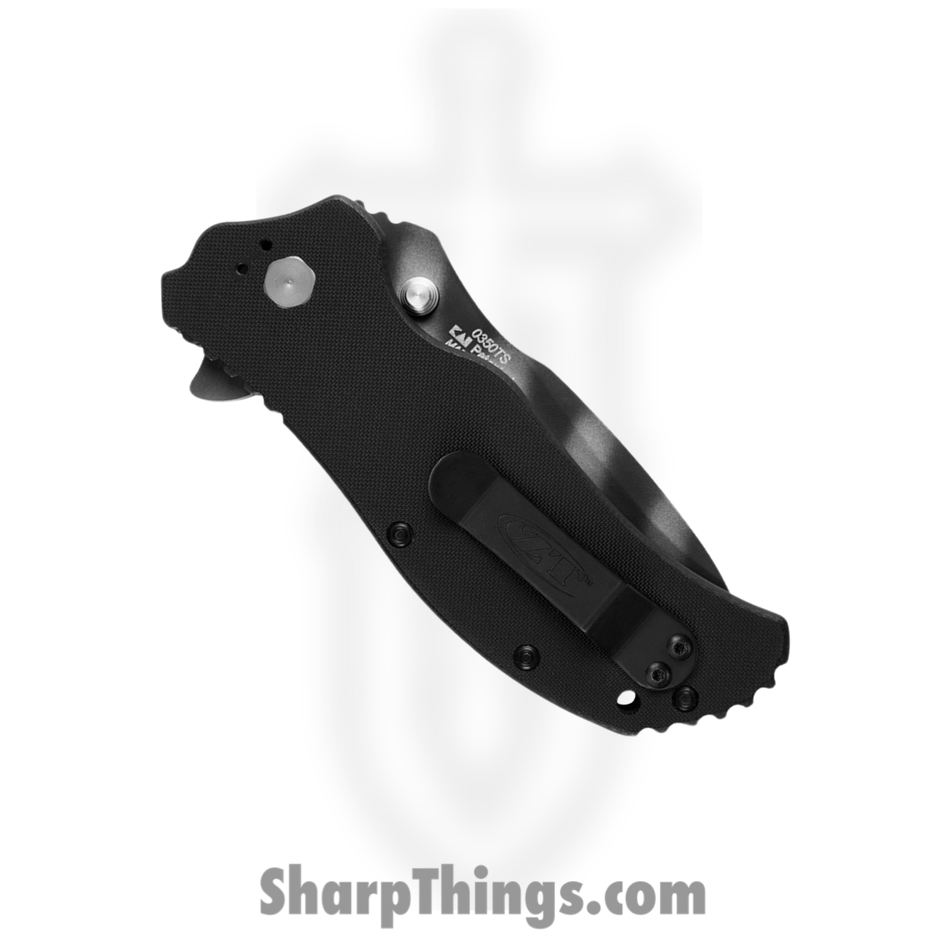 Zero Tolerance - ZT0350TS - Linerlock A/O - Folding Knife - S30V Cerakote Drop Point - G10 - Black - Image 4