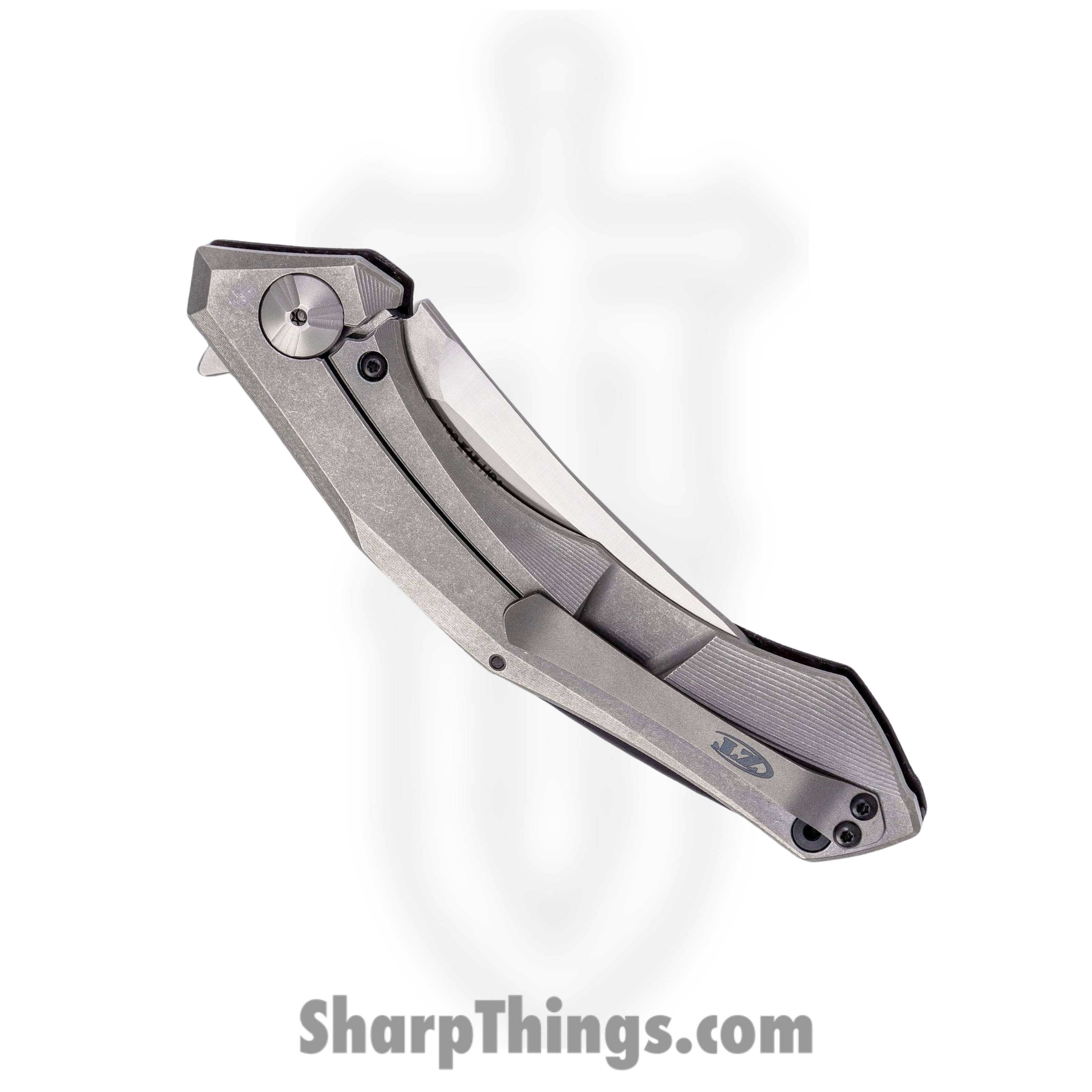 Zero Tolerance - ZT0462 - Sinkevich - Folding Knife - CPM-20CV Two-Tone Upswept - CF with Stonewash Titanium - Red - Image 7