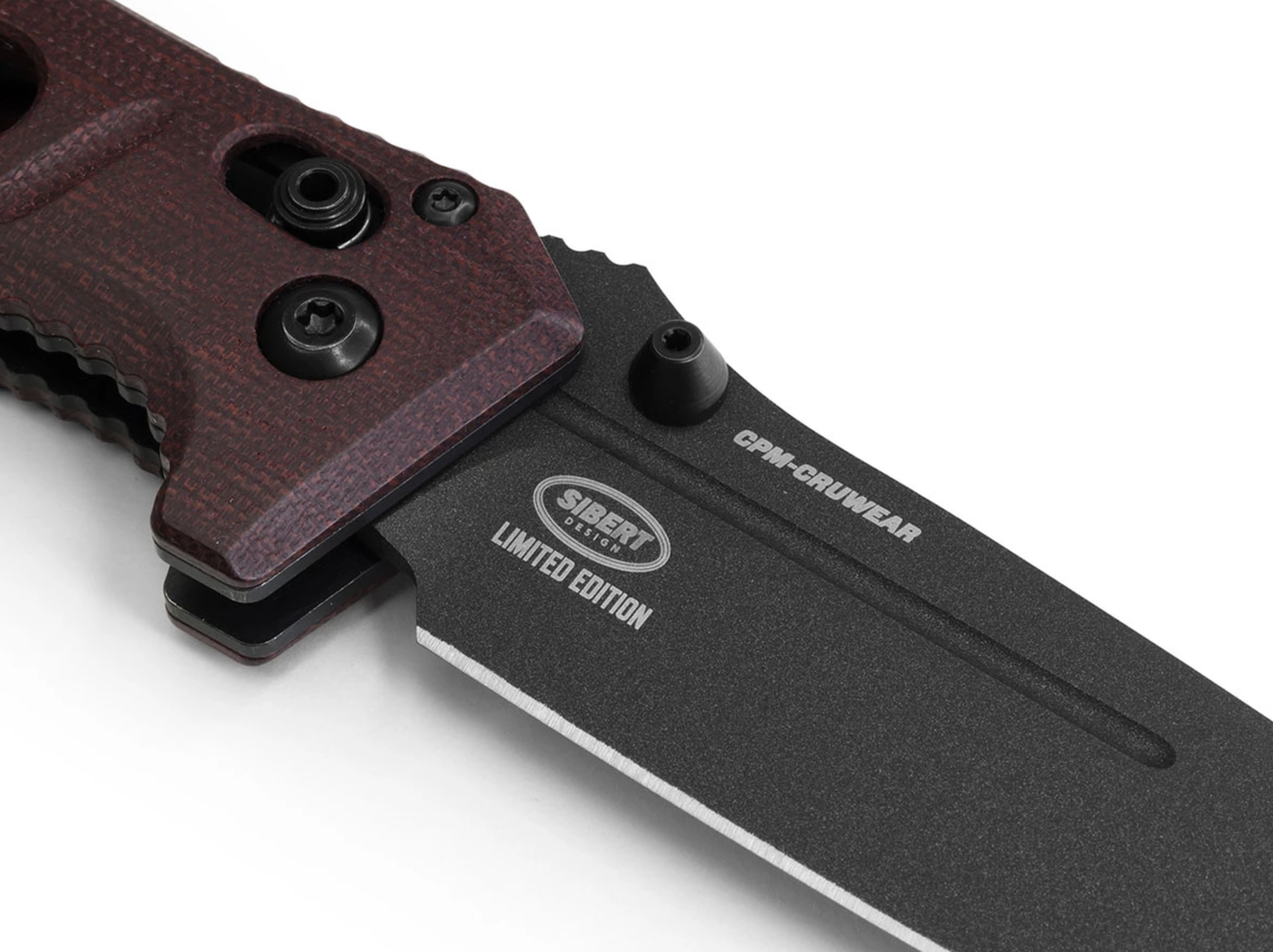 Benchmade - 273BK-2201 - Mini Adamas - Folding Knife - CPM CruWear Coated Drop Point - Micarta - Red - Image 11