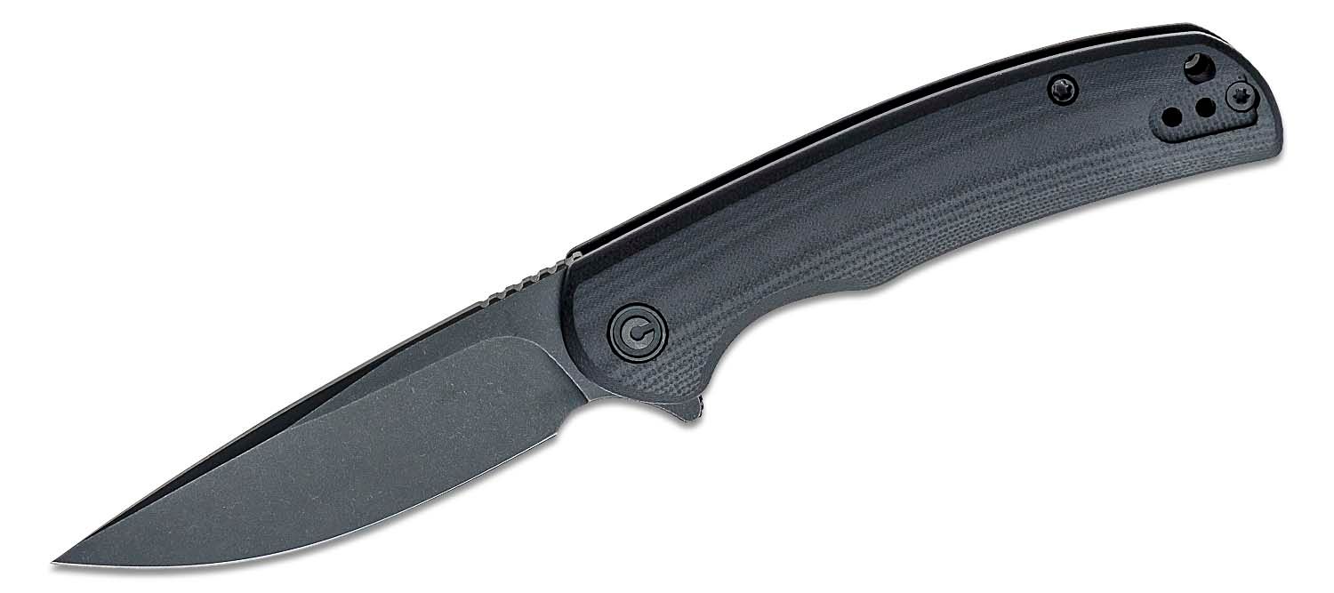 Civivi - CIVC2110C - NOx Stonewashed Drop Point Flipper Knife - Nitro-V - Black - G10 - Image 15