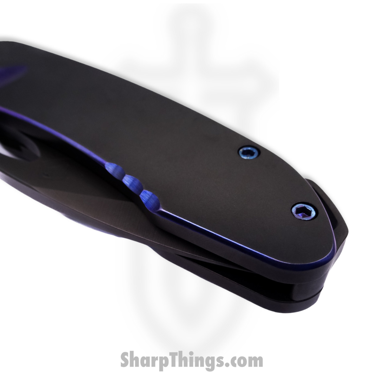Medford Knife - MK038SPQ-30PV-T2C2-BP - On Belay Folder - Coated S35VN - Blue and Black - Image 11