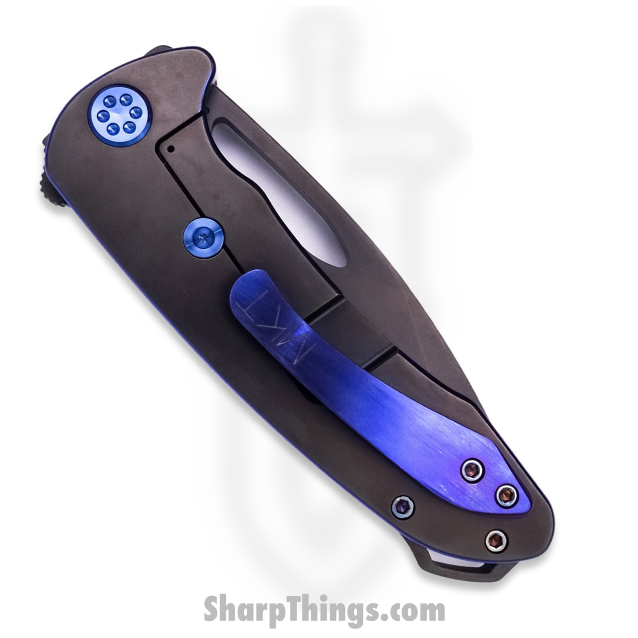 Medford Knife - MK038SPQ-30PV-T2C2-BP - On Belay Folder - Coated S35VN - Blue and Black - Image 10