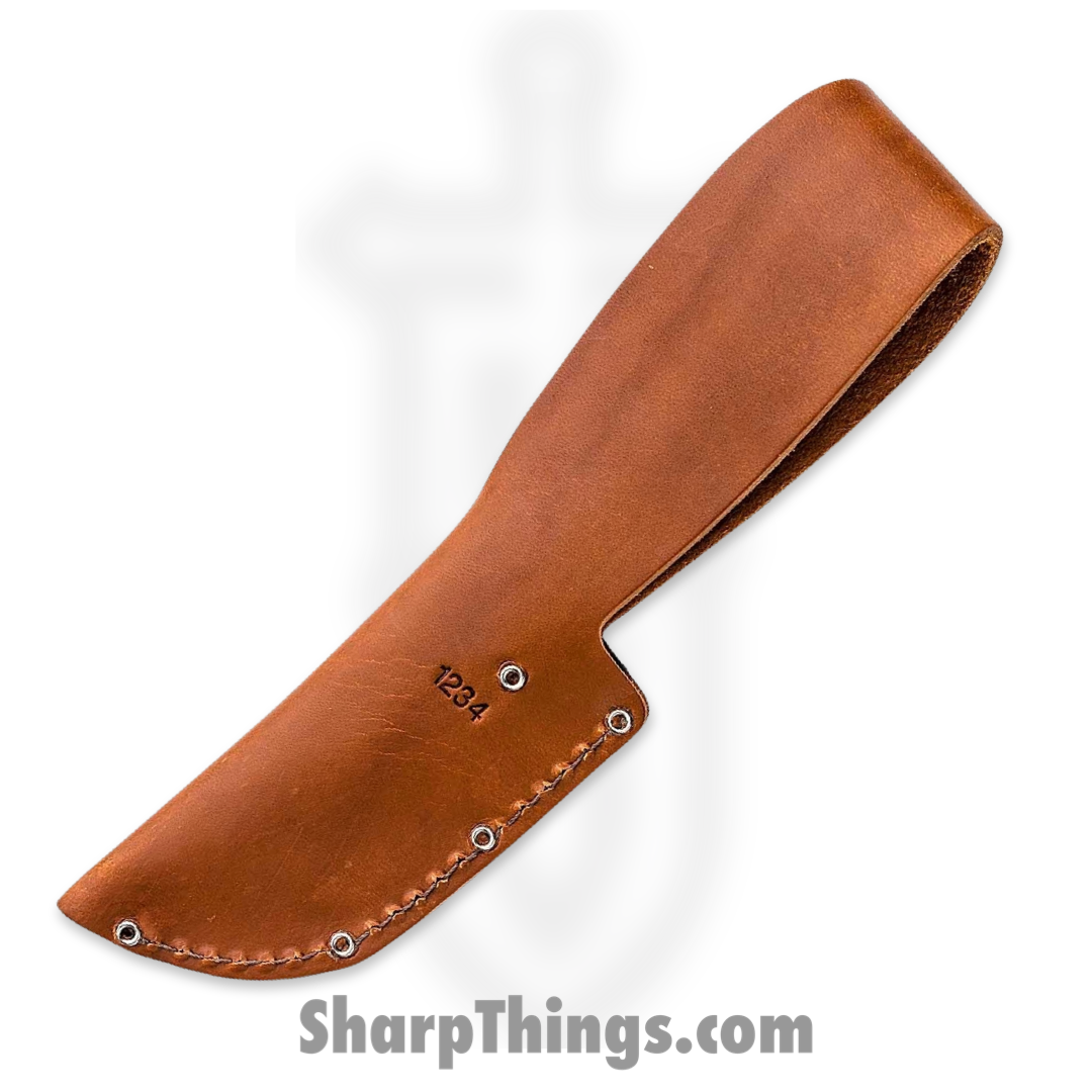 Ka-Bar - KA1234 - Game Hook Hunter Blade with Gut Hook - Fixed Blade Knife - Stainless Steel Polished - Stacked Leather - Brown - Image 14