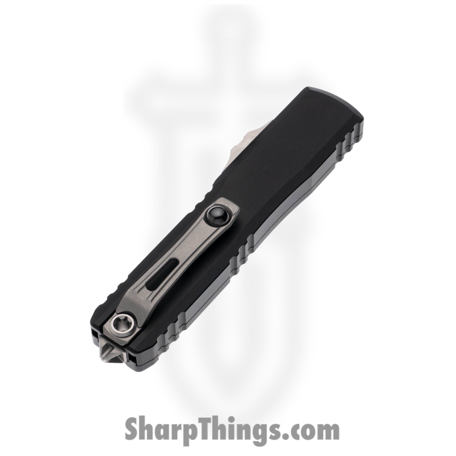 Microtech - 1121-10 - ZBP Ultratech Gen III - OTF Auto - M390MK Stonewash Drop Point - Aluminum - Black - Image 4