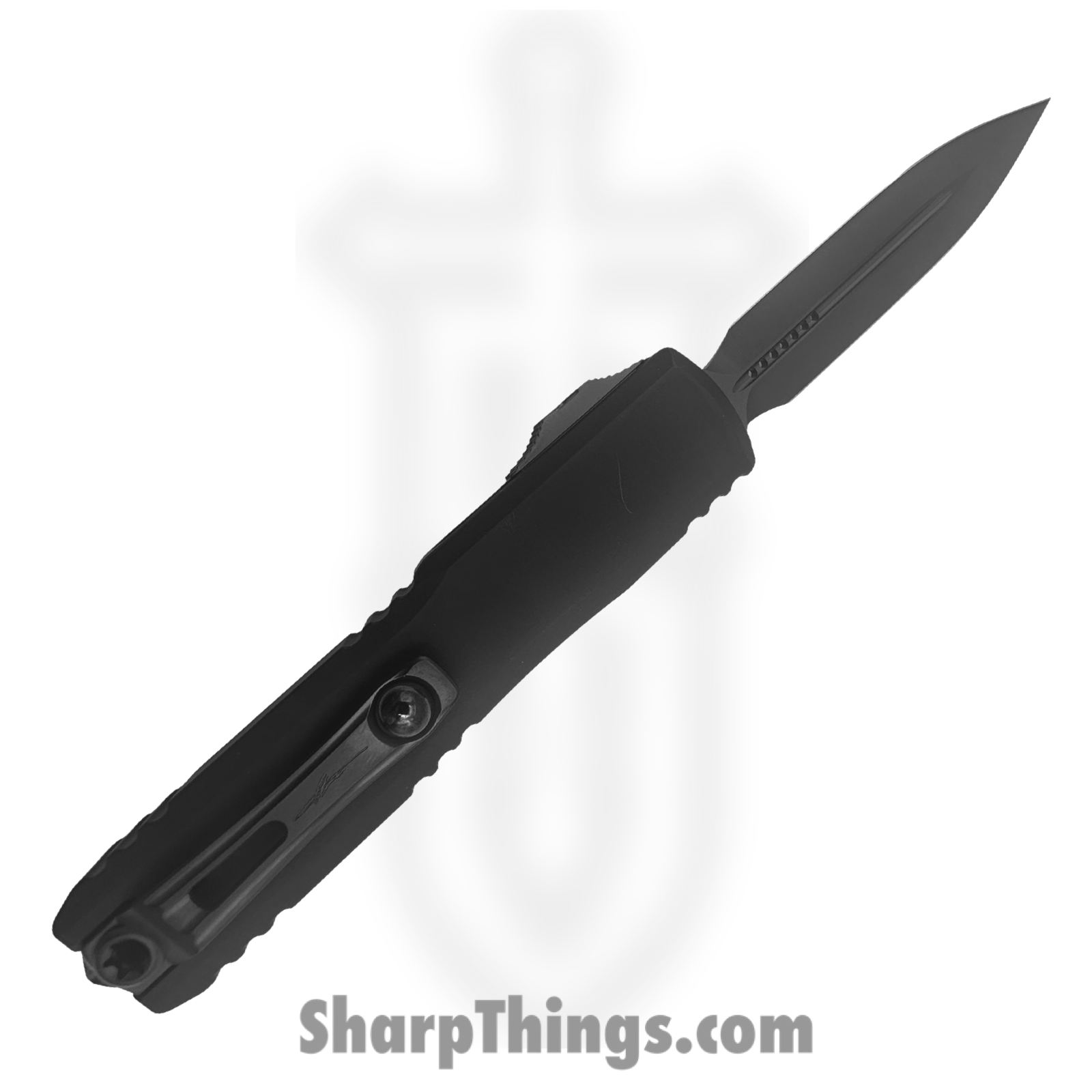 Microtech - 1122-1DLCTSH - Ultratech Gen III ZBP Shadow - Automatic Knife - M390MK DLC D/E - 6061-T6 Aluminum - Black - Image 2