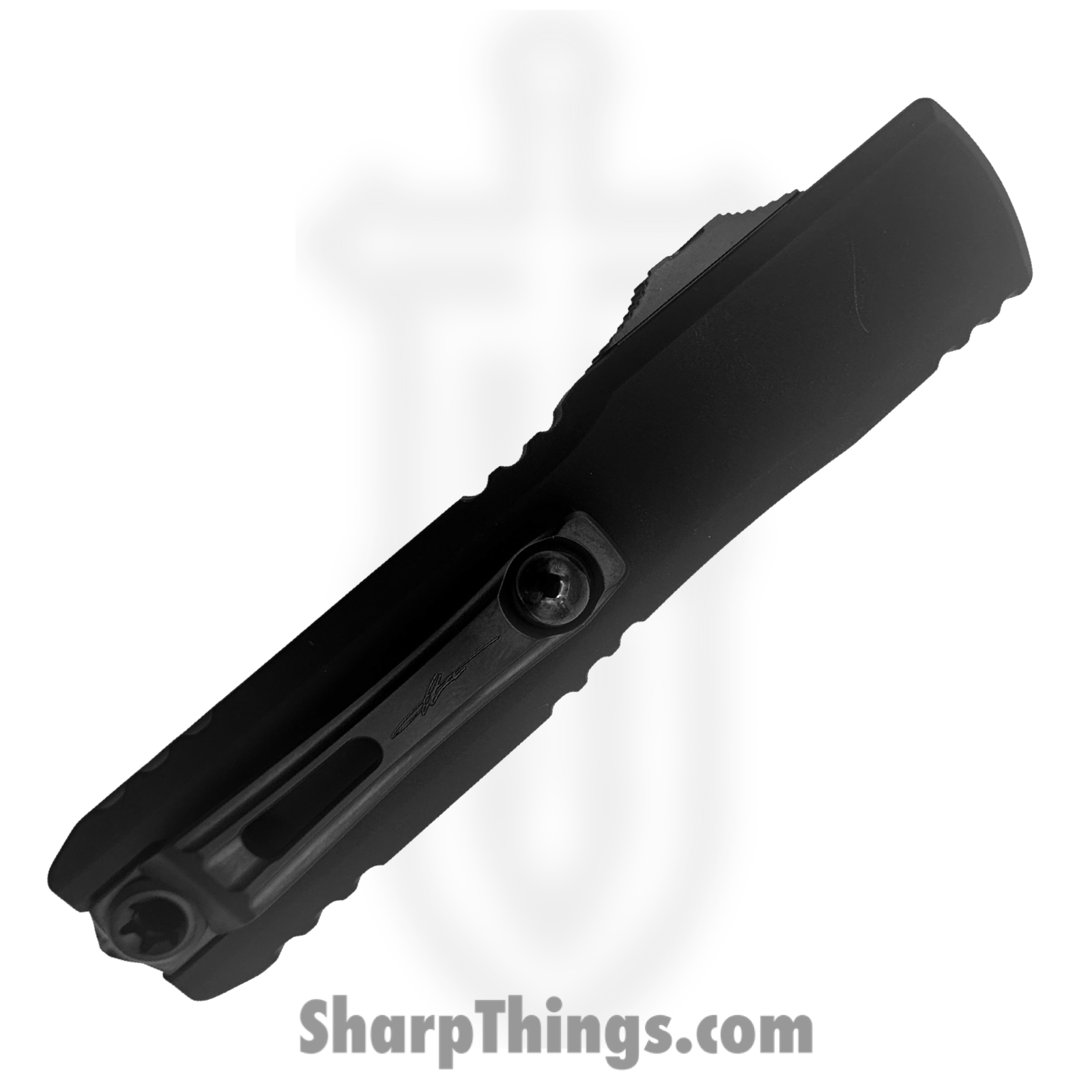 Microtech - 1122-1DLCTSH - Ultratech Gen III ZBP Shadow - Automatic Knife - M390MK DLC D/E - 6061-T6 Aluminum - Black - Image 3