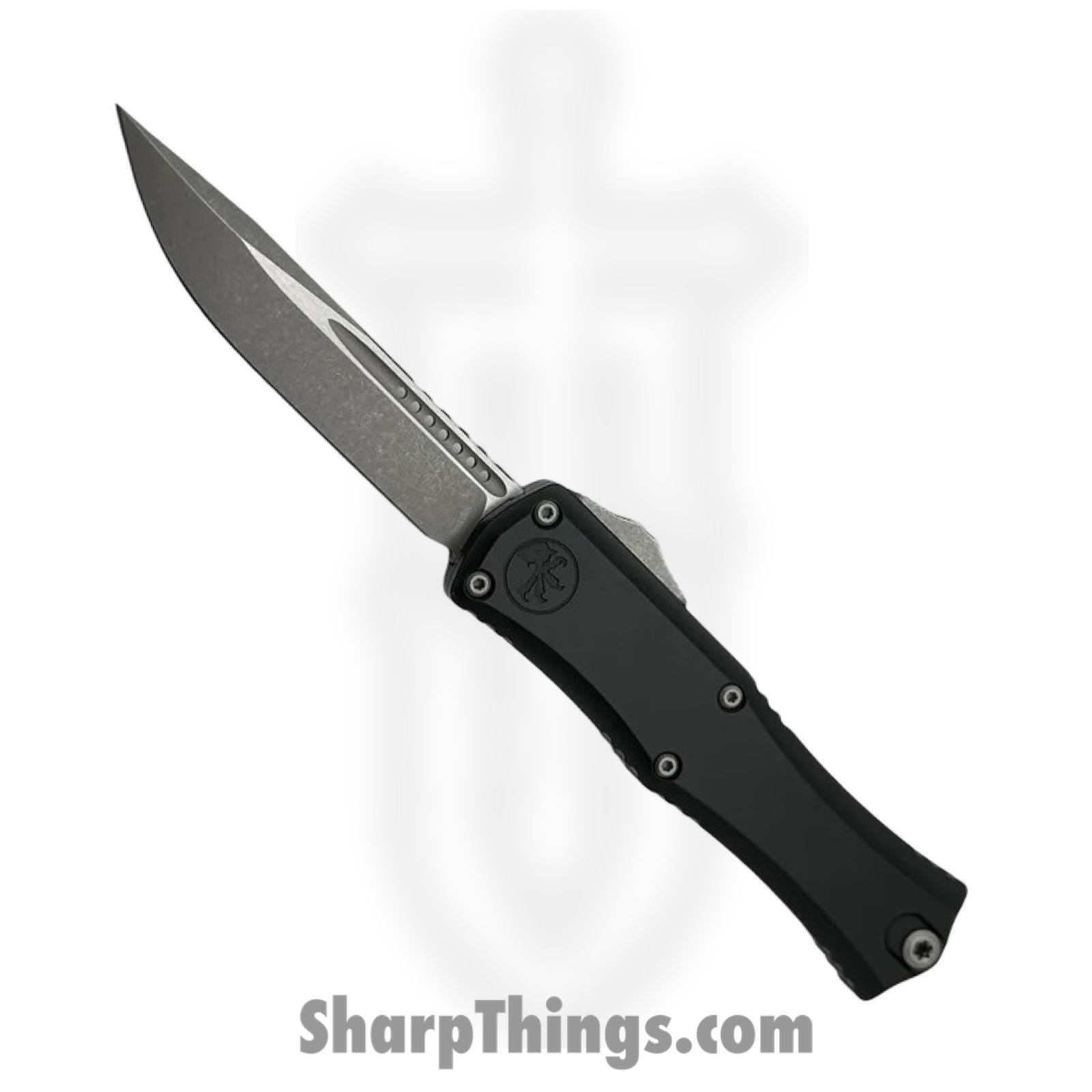 Microtech - 1703M-10AP - Hera II Mini - Automatic Knife - M390MK Apocalyptic Drop Point - 6061-T6 Aluminum - Black