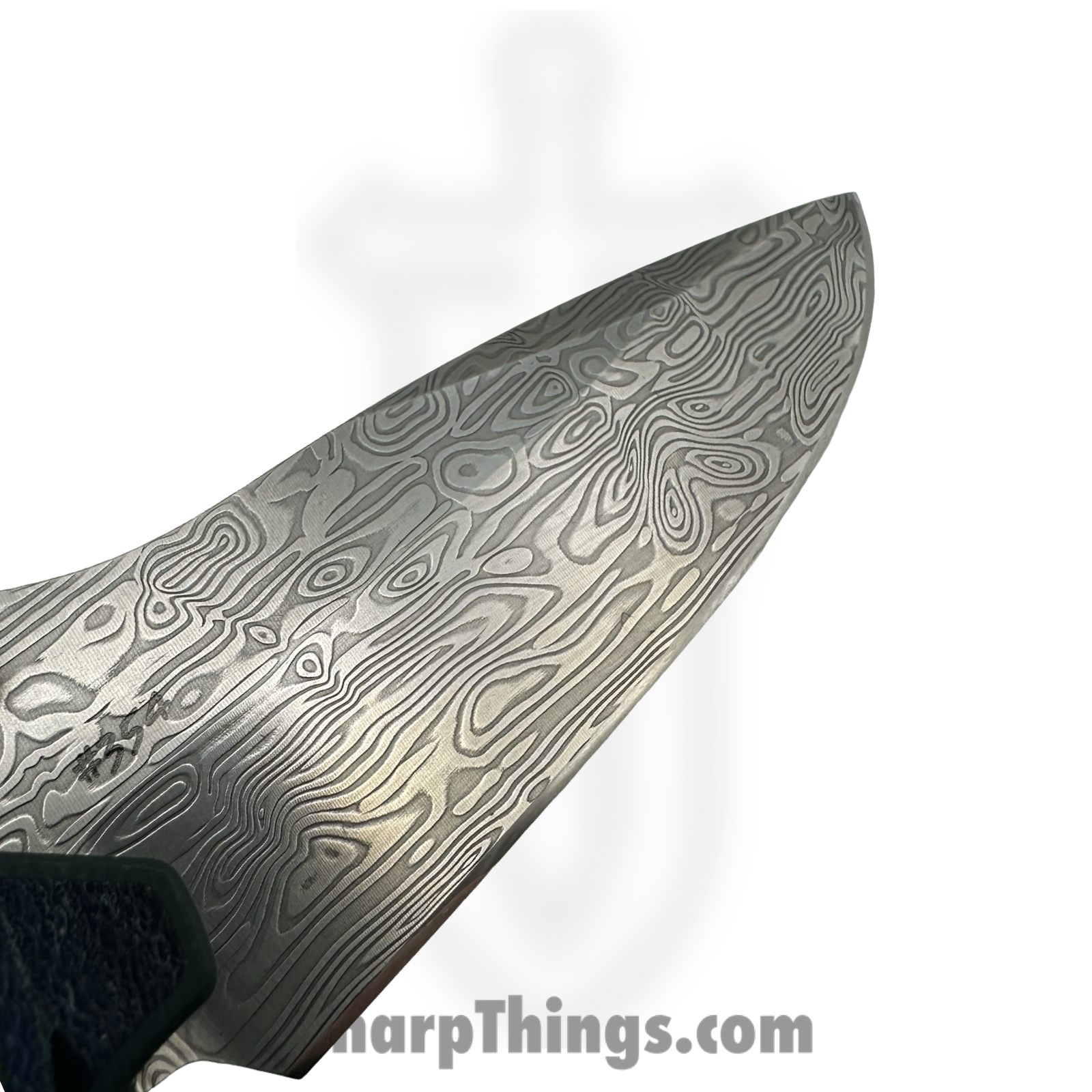 Benchmade - 18065-2501 - Mini Adira - Folding Knife - Damasteel Bifrost Drop Point - G-Carta - Blue/Green - Image 6