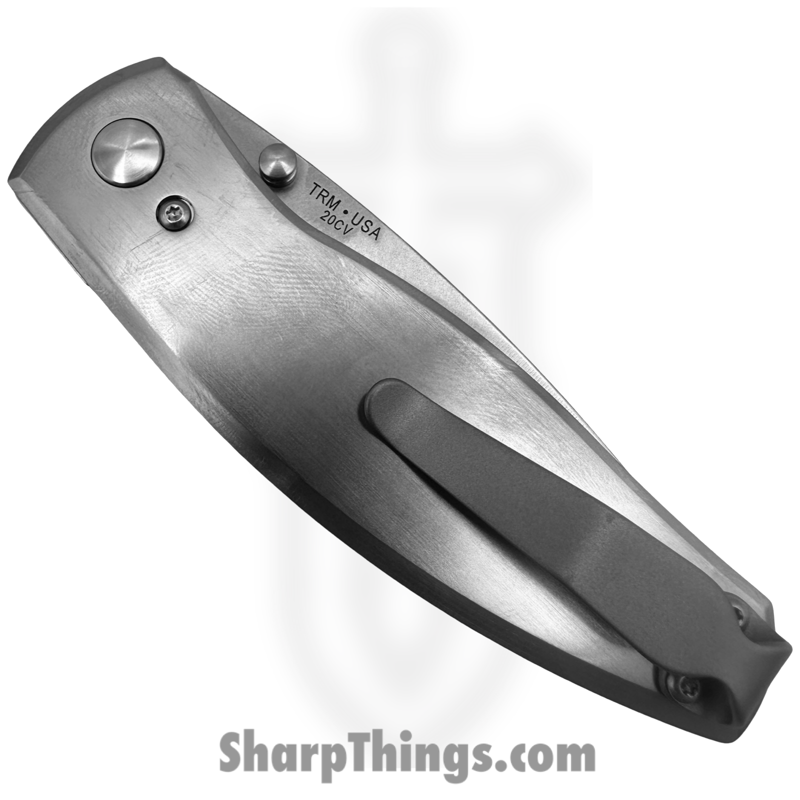 TRM - DLR-N2-TI-FLT-SM - Neutron 2 Linerlock - Folding Knife - 20CV Stonewash Drop Point - Titanium - Flat Smooth - Image 4