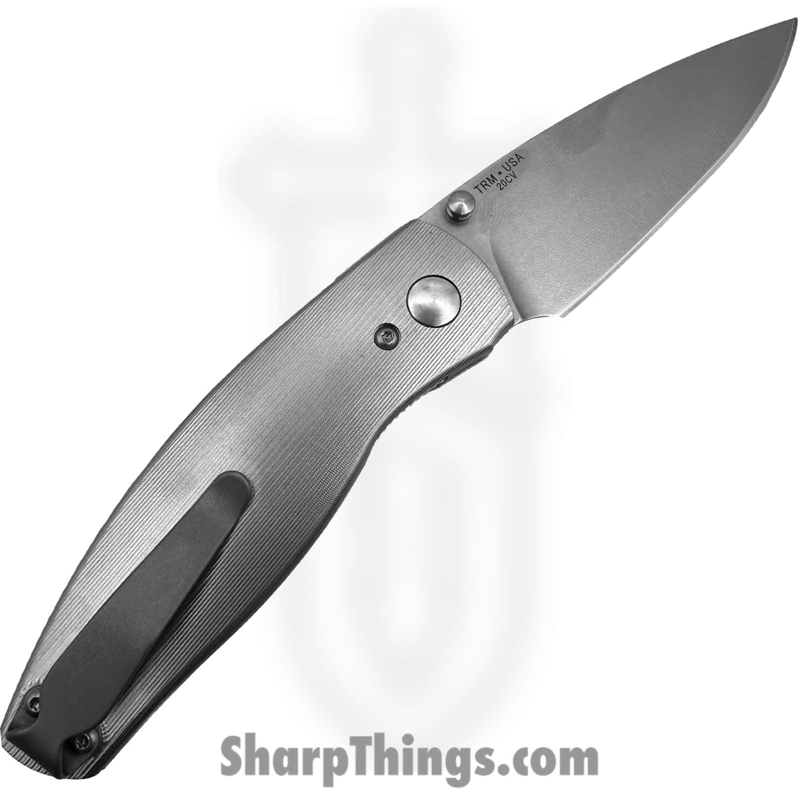 TRM - DLR-N2TI3D - Neutron 2 Linerlock - Folding Knife - 20CV Stonewash Drop Point - Titanium - 3D Pinstripe - Image 2