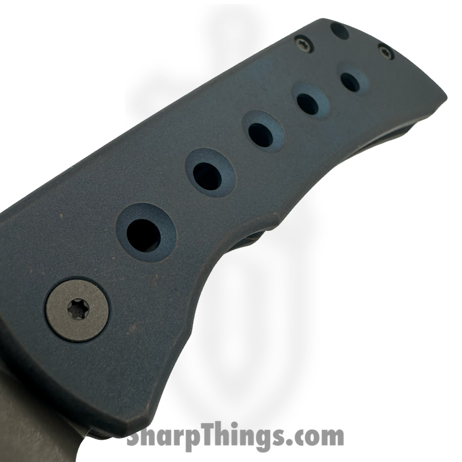 McNees - MAC23.5SPHOLATBLUBRZ - MAC 2 3.5 Speedhole - Folding Knife - CPM MagnaCut Stonewash Drop Point - Titanium - Atomic Blue Bronze - Image 6