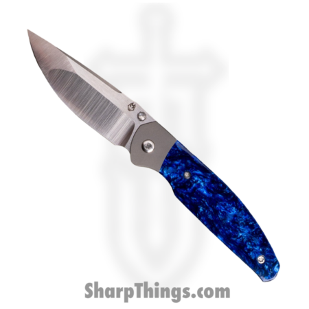 Jack Wolf Knives – TANGO-01-KIR-CRS-LAK – Tango – Folding Knife – S90V Satin Drop Point – Titanium Kirinite – Crystal Lake
