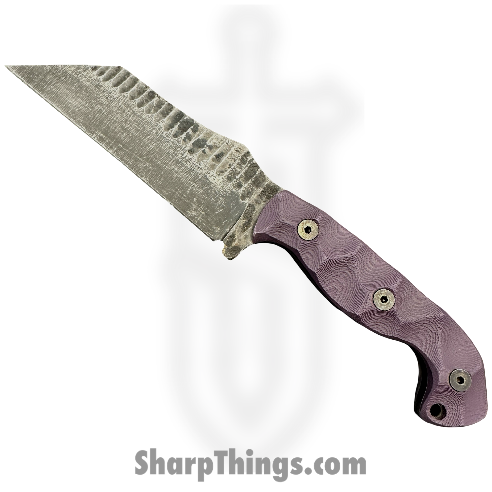 Stroup Knives - TU3-P-G10 - TU3 Tactical Use Fixed Blade Knife - G10 1095 - Purple