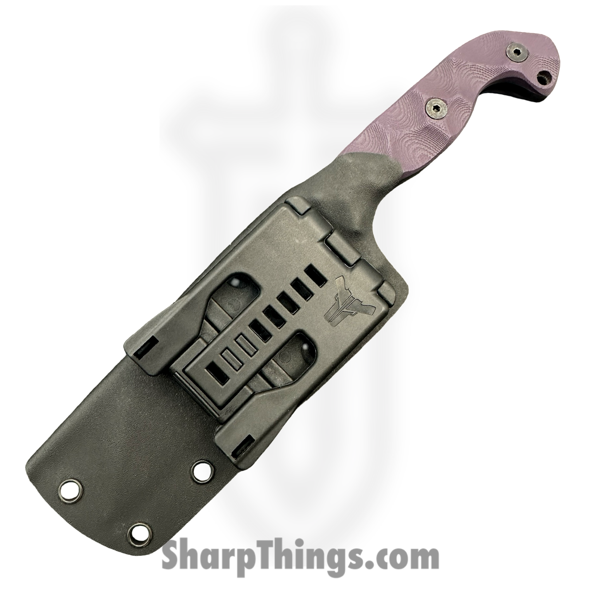 Stroup Knives - TU3-P-G10 - TU3 Tactical Use Fixed Blade Knife - G10 1095 - Purple - Image 2