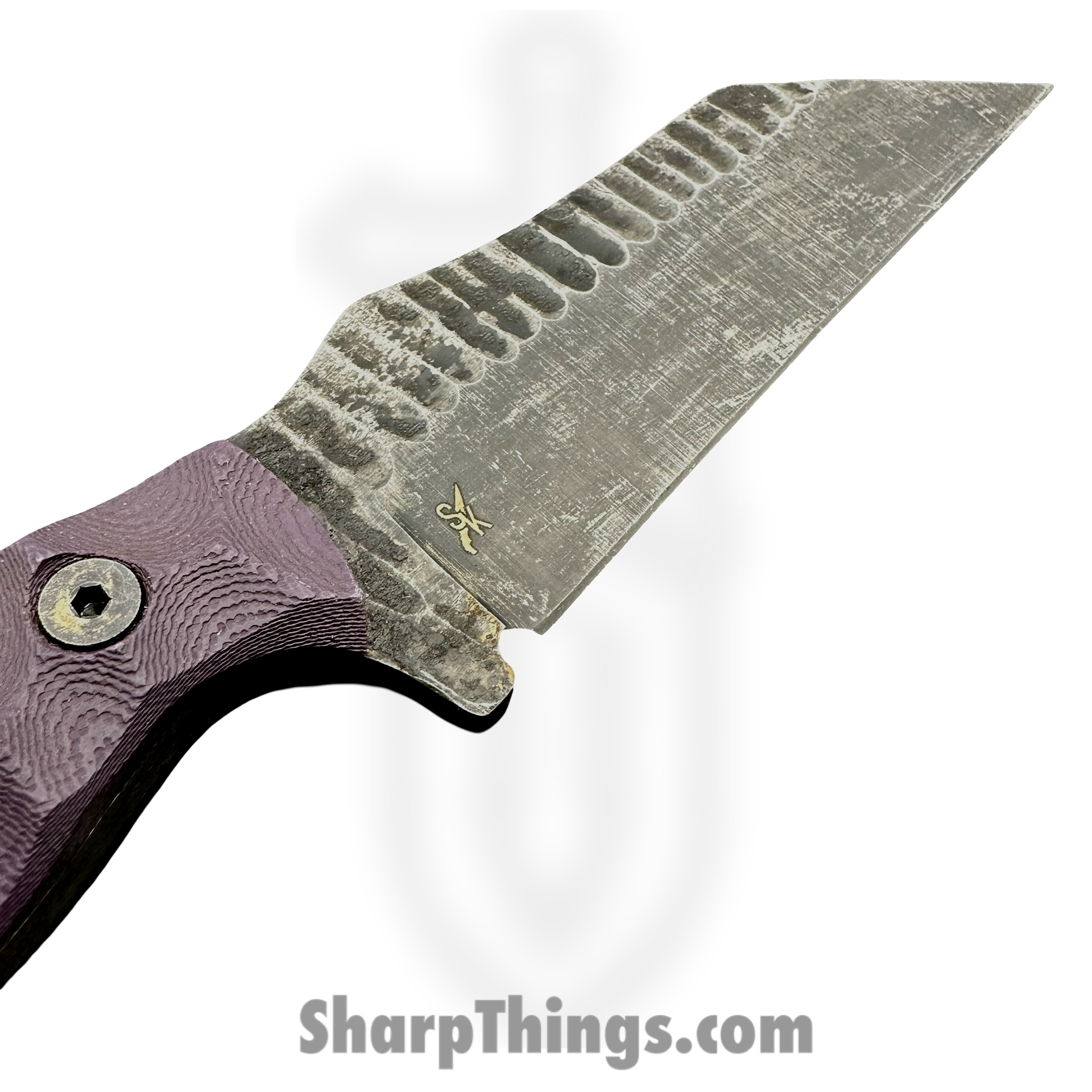 Stroup Knives - TU3-P-G10 - TU3 Tactical Use Fixed Blade Knife - G10 1095 - Purple - Image 3